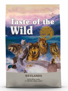 Taste of The Wild Wetlands Wild Fowl 5,6 kg  + pamlsky (do vyprodání)