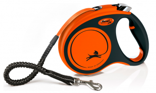 Vodítko FLEXI Xtreme L pásek 5m/65kg oranžová  + vzorek krmiva (do vyprodání)