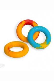 Hračka Pes-Kruh guma plovací Vanilka-11cm Barva: červená, Velikost: průměr 16 cm