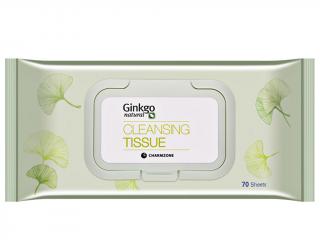 Charmzone Korea Ginkgo Natural Cleansing Tissue - Vlhčené čistící-odličovací ubrousky s Ginkgem | 70ks