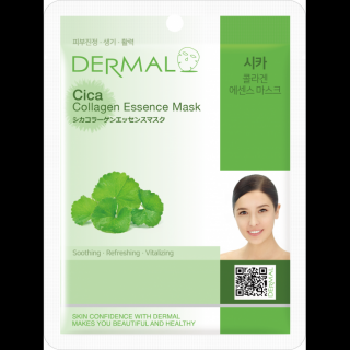 Dermal Korea Cica Collagen Essence Mask - Esenční kolagenová maska s Pupečníkem asijským | 23g