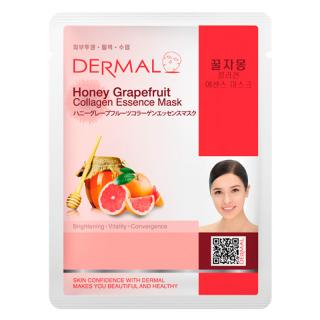 Dermal Korea Honey Grapefruit Collagen Essence Mask - Esenční kolagenová maska s medem a grapefruitem | 23g