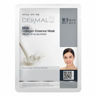 Dermal Korea Milk Collagen Essence Mask - Hydratační maska s osvěžujícími mléčnými proteiny | 23g