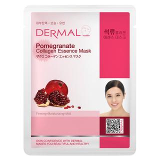 Dermal Korea Pomegranate Collagen Essence Mask - Esenční kolagenová maska s granátovým jablkem | 23g