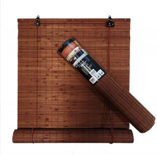 Bambusová roleta 100x100 HNĚDÁ MAHAGON