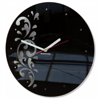 Designové hodiny FLORA Černé