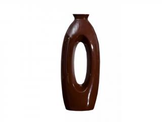 Keramická váza TANGO 05 Hnědá 34 cm