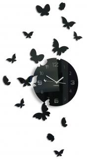 Nástěnné hodiny motýly 15