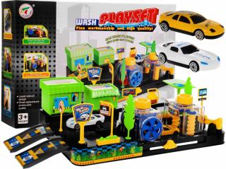 Automyčka se 2 autíčky a příslušenstvím Wash Playset