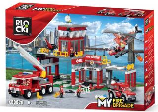 Blocki MyFire stavebnice velká hasičská stanice 881 dílků