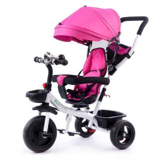 Ecotoys dětská tříkolka s otočným sedadlem S360 růžová