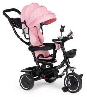Ecotoys dětská tříkolka s otočným sedadlem Trike 2v1 růžová