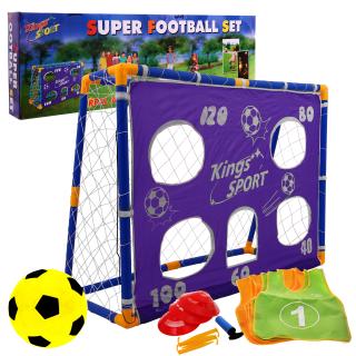 Fotbalová branka s míčem a příslušenstvím Kings Sport 135x100 cm