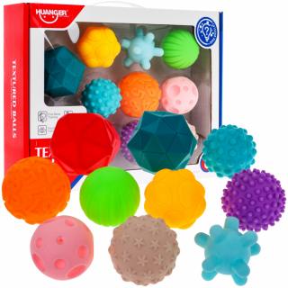 Haunger senzorické míčky pro nejmenší Textured Balls 10 kusů