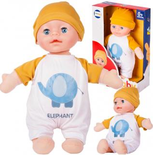 Plyšová mluvící panenka s oblečením Baby Elephant 30 cm