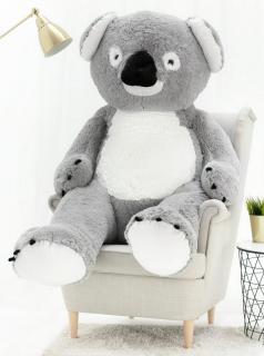 Plyšový medvěd Koala 160 cm šedá