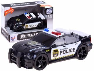 Policejní auto na setrvačník se světly a zvuky City Service 1:20 černé