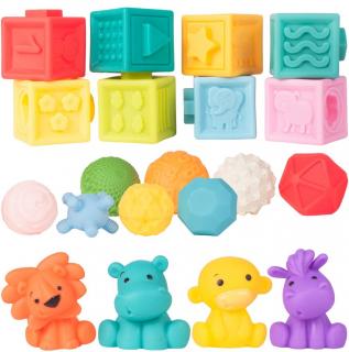 Senzorické hračky pro nejmenší Bath Toys 20 kusů