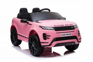 Elektrické autíčko Range Rover Evoque, Jednomístné, Růžový, Kožená sedadla, MP3 Přehrávač s přípojkou USB / SD, Pohon 4x4, Baterie 12V10AH, EVA kola,…