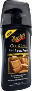 Meguiar's Gold Class Rich Leather Cleaner/Conditioner - čistič a kondicionér na přírodní i umělou kůži, 400 ml G17914