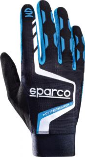 Sparco Hypergrip+ Sim Racing gamingové rukavice Barva: Černo-modrá, Velikost: 11