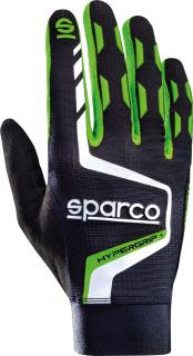 Sparco Hypergrip+ Sim Racing gamingové rukavice Barva: Černo-zelená, Velikost: 10