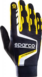 Sparco Hypergrip+ Sim Racing gamingové rukavice Barva: Černo-žlutá, Velikost: 10