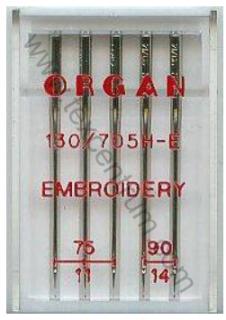 Jehly 130/705H, Organ, EMBROIDERY síla 75-90,