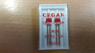 Organ dvojjehla Stretch 130/705 H  síla 75 rozpich 2,5 mm