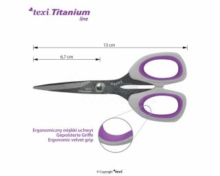 Titanové nůžky TITANIUM Ti514