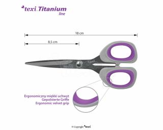Titanové nůžky TITANIUM Ti700