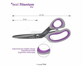 Titanové nůžky TITANIUM Ti814