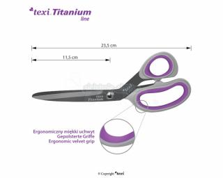 Titanové nůžky TITANIUM Ti914
