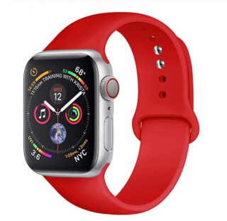 Červený řemínek na Apple Watch 42mm/44mm