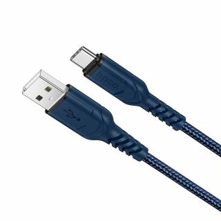 Kabel Hoco Victory USB-USB-C modrý 1m