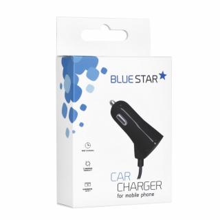 Nabíječka do auta Blue Star černá s datovým kabelem + USB