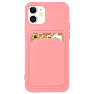 Obal Card case růžový na iPhone 12 Pro