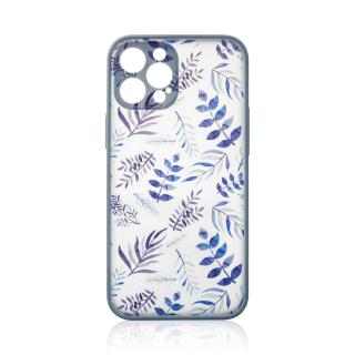 Obal Floral Case tmavě modrý na iPhone 13