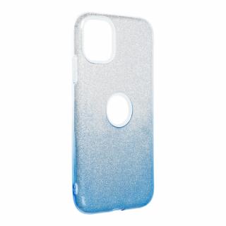 Obal Forcell stříbrnomodrý třpytivý na iPhone 11 Pro