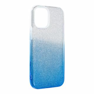 Obal Forcell stříbrnomodrý třpytivý na iPhone 12 mini