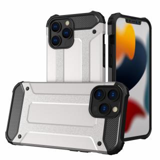 Obal Hybrid Armor stříbrný na iPhone 13 Pro Max