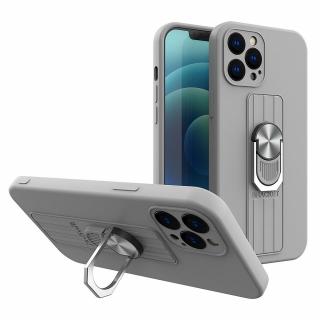 Obal Ring Case šedý na iPhone 13 Pro