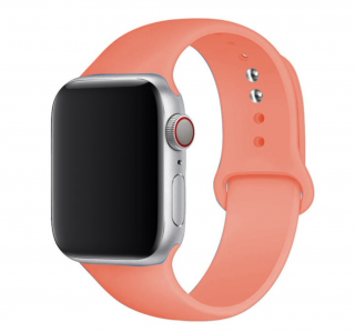 Světle oranžový řemínek na Apple Watch 42mm/44mm