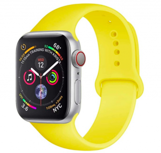Žlutý řemínek na Apple Watch 42mm/44mm