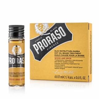 Proraso Hot olej na vousy 4 x17 ml