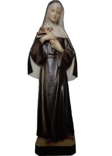 Svatá Rita  Dřevěná vyřezávaná Svatá Rita z Cascie Provedení: Malovaná, Velikost stojících figur dospělých postav: 15 cm