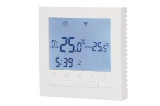 ROZBALENÉ: Aluzan B-3 WiFi, programovatelný pokojový termostat pro spínání kotlů, ovladatelný na dálku pomocí aplikace Android nebo iOS