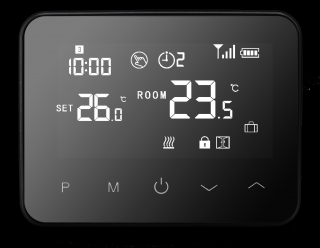 ROZBALENÉ: Aluzan Wireless B-100 WiFi, bezdrátový programovatelný pokojový termostat pro bezpotenciální spínání kotlů nebo elektrického vytápění do…