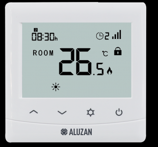 Termostat Aluzan EB-160 WiFi Barva: Světlý displej