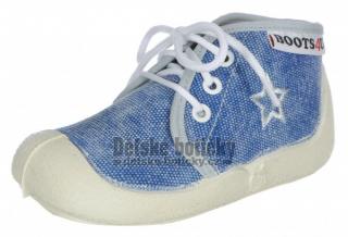 Boots4U T015A jeans světlý textil hvězda 20